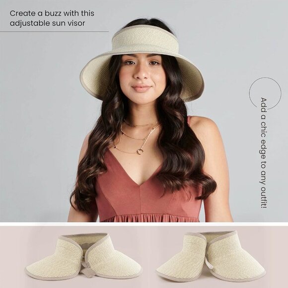 Women s Ultrabraid Visor with Ribbon Binding Sweatband Summer Hat main image 7
